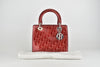 Medium Lady Dior in Red Patent Ultimate Embossed