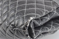 Black/Grey Quilted Vinyl Melrose Degrade Cabas Tote Chanel Cruise 2008 Trunk Show