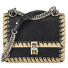 Kan I Whipstitch Mini Bag in Black/Cream