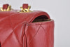 Vintage Red Lambskin Jumbo Mademoiselle Flap Bag 24k GHW