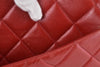 Beg Kepak Mademoiselle Jumbo Kulit Domba Merah Vintage 24k GHW