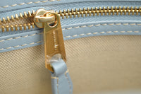 Mini Pocket Bag in Natural/Blue