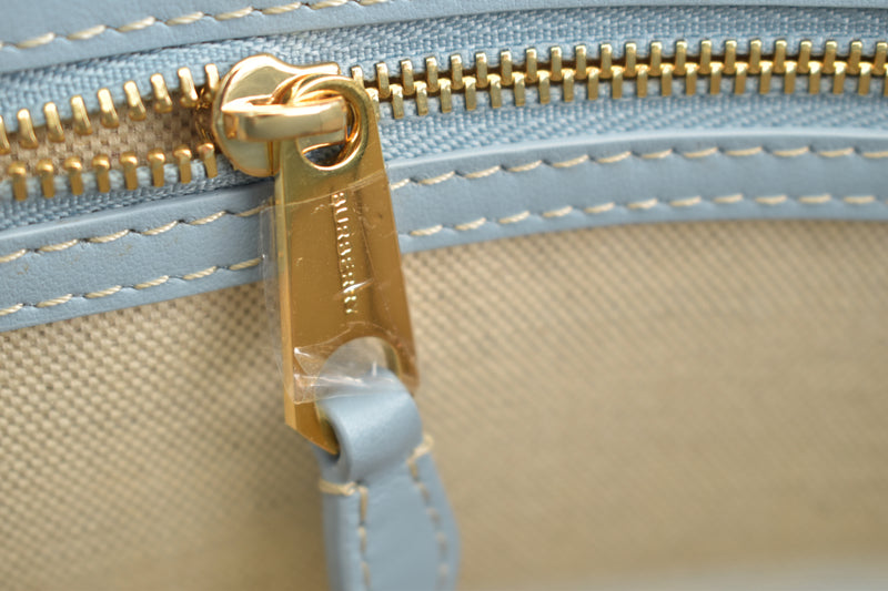 Mini Pocket Bag in Natural/Blue