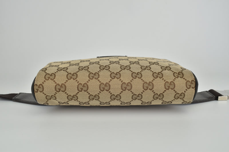 Gucci Brown/Beige GG Canvas Belt Bag