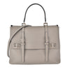 BN2789 Calce City Calf Leather Double Turn Lock Top Handle Bag