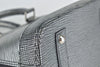Black Silver Epi Leather Alma BB Bag