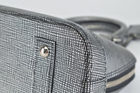 Black Silver Epi Leather Alma BB Bag