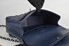 Classic Lambskin Navy Blue Jumbo Double Flap SHW