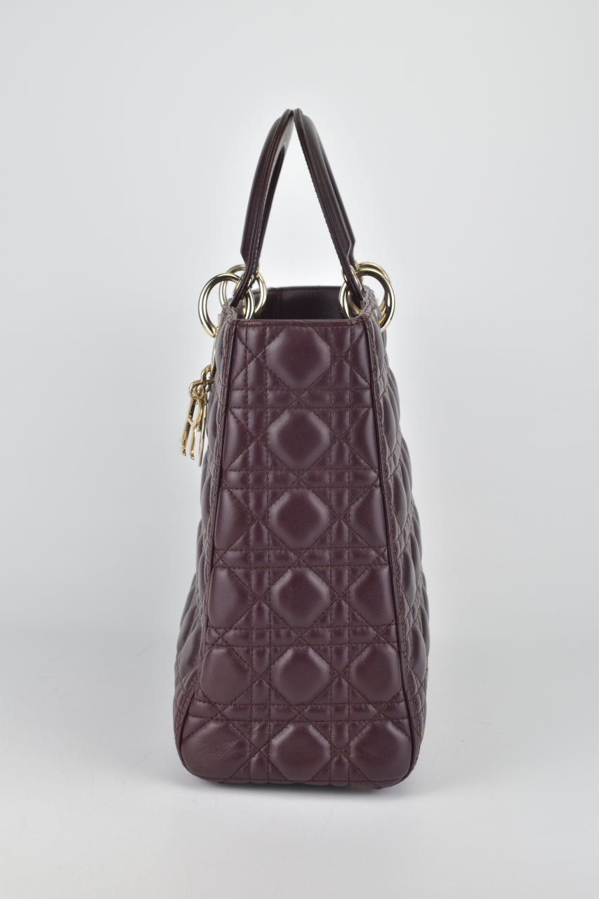 Burgundy 2024 lady dior