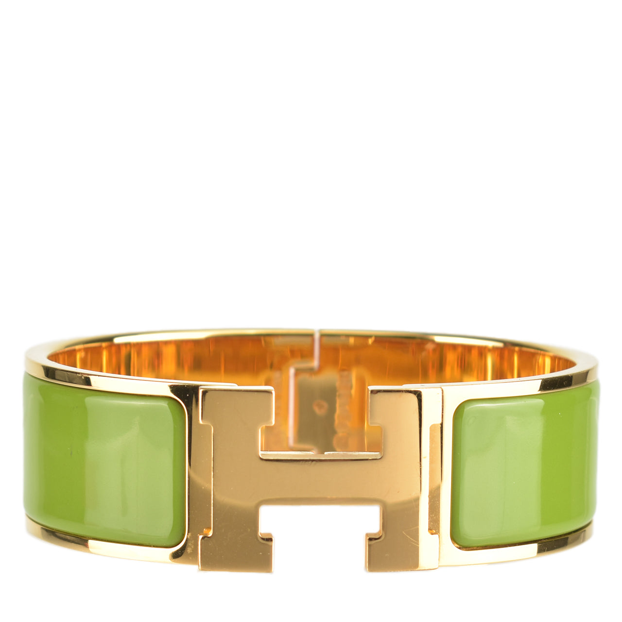 Clic Clac H Bracelet in Green GHW