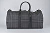 Smoked Check Boston Holdall in Charcoal