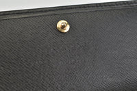 Vintage Black Epi Leather Long Wallet