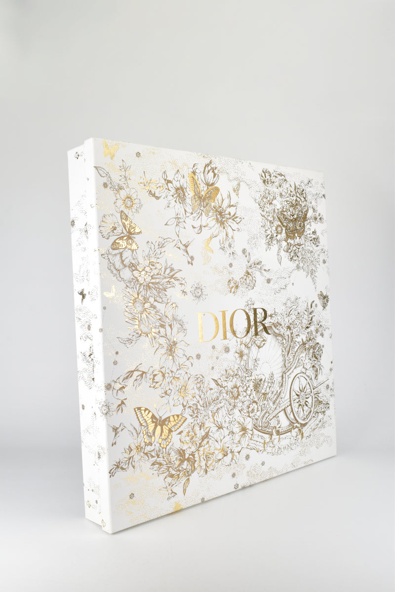 Tote Buku Besar Sulam Bunga Christian Dior