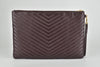 Large Casssandra Matelasse Document Holder in Burgundy Quilted Leather
