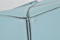Mini Puzzle Bag in Light Blue Soft Grained Calfskin