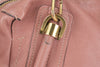 Dark Pink Pebbled Calfskin Leather Medium Paraty Bag