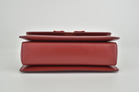 Red Saffiano Leather Ginny Crossbody Bag