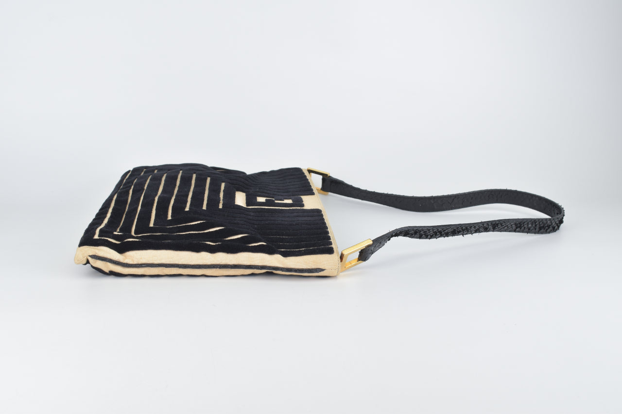 Vintage Velour Python Shoulder Bag 06-17 15508 1 982