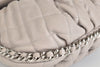 Medium Chain Around Flap Bag in Grey Quilted Lambskin Leather SHW