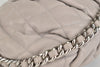 Medium Chain Around Flap Bag in Grey Quilted Lambskin Leather SHW
