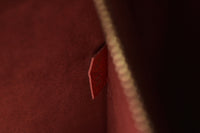 Monogram 帆布和樱桃红皮革和服手提包