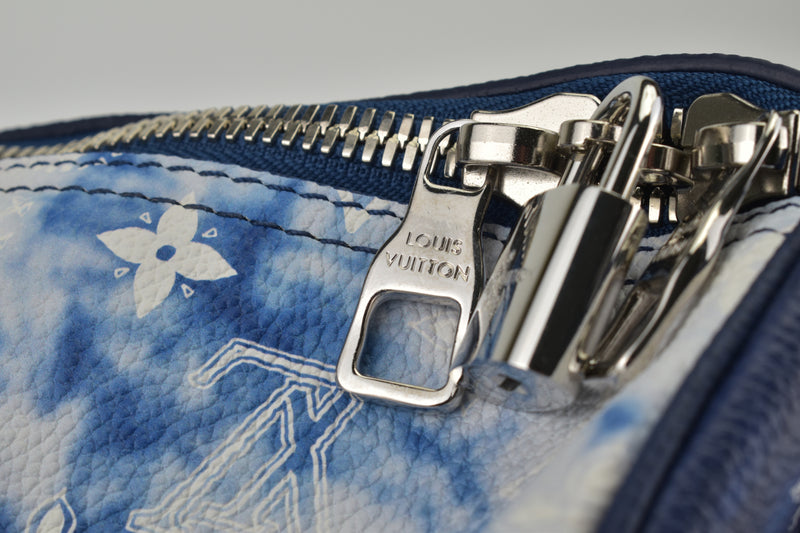 M20558 Limited Edition Bleu Bandana Bandouliere Keepall 50 Bag