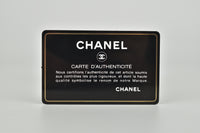 Pemegang Kad Chanel 19 Quilted Kulit Kambing Metalik Emas 20B
