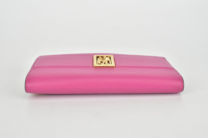 Pink Sadie Wallet in Silky Calf Leather