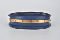 Nile Minaudiere Bracelet Bag in Dark Blue