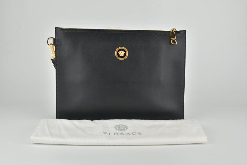 Black Medusa Wristlet Clutch Bag