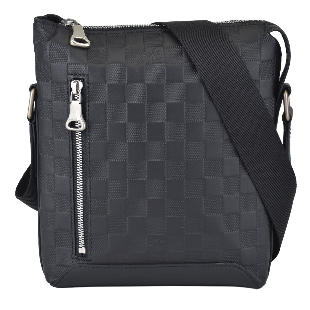 Damier Infini Leather BB Black Discovery Messenger Bag – Glampot