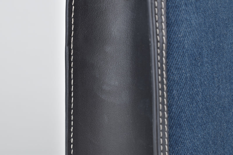 Logo Mini Pocket Denim Tri-tone Bag