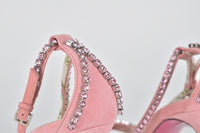488347 Floral Crystal Embellished Sandals in Rose/Peonia