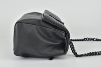 620663 Black Pebbled Leather West Hollywood Flap Bag