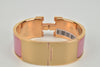 Clic Clac H Bracelet (PM) in Rose Velours RGHW