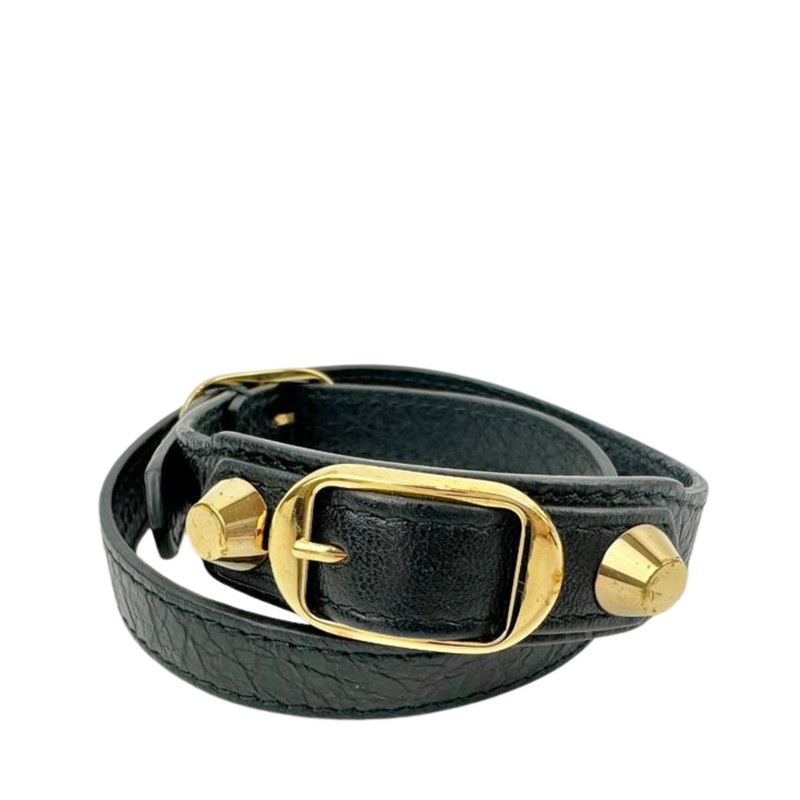 236342 Classic Triple Bracelet Agneau Nero