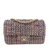 Multicolor Tweed Mini Rectangular Classic Flap Shoulder Bag LGHW