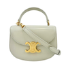 Mini Besace Clea in Chalk Shiny Calfskin