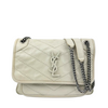 Baby Niki Bag White Crinkled Calfskin Leather
