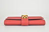 Red Medor 23 Clutch Bag in Red Box Leather