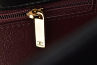 A92236 Medium Black Lambskin Trendy CC Top Handle Flap Bag