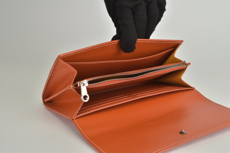 Varenne Orange Long Wallet