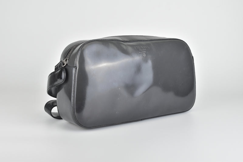 Vintage Grey Ombre Crossbody Camera Bag