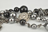 16S C95227 青铜色/黑色串珠 CC 标志水晶手链