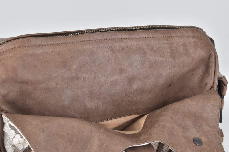 Bronze Python Skin Mini Silverado Bag