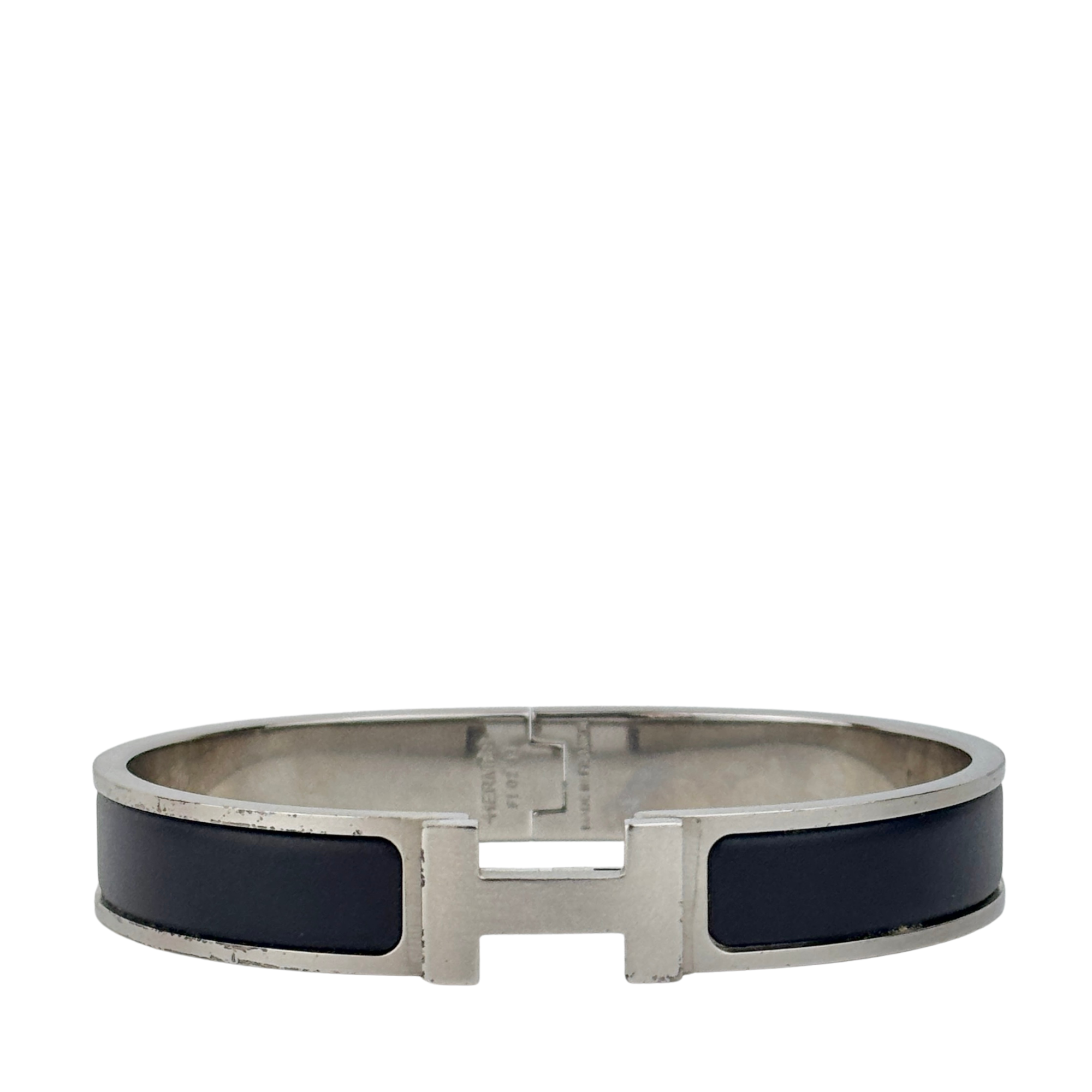 Clic HH Bracelet in Noir Mat PHW