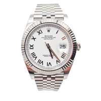 Datejust 41 White Roman Jubilee