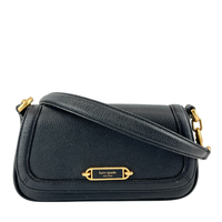 Gramercy Small Flap Shoulder Bag Black