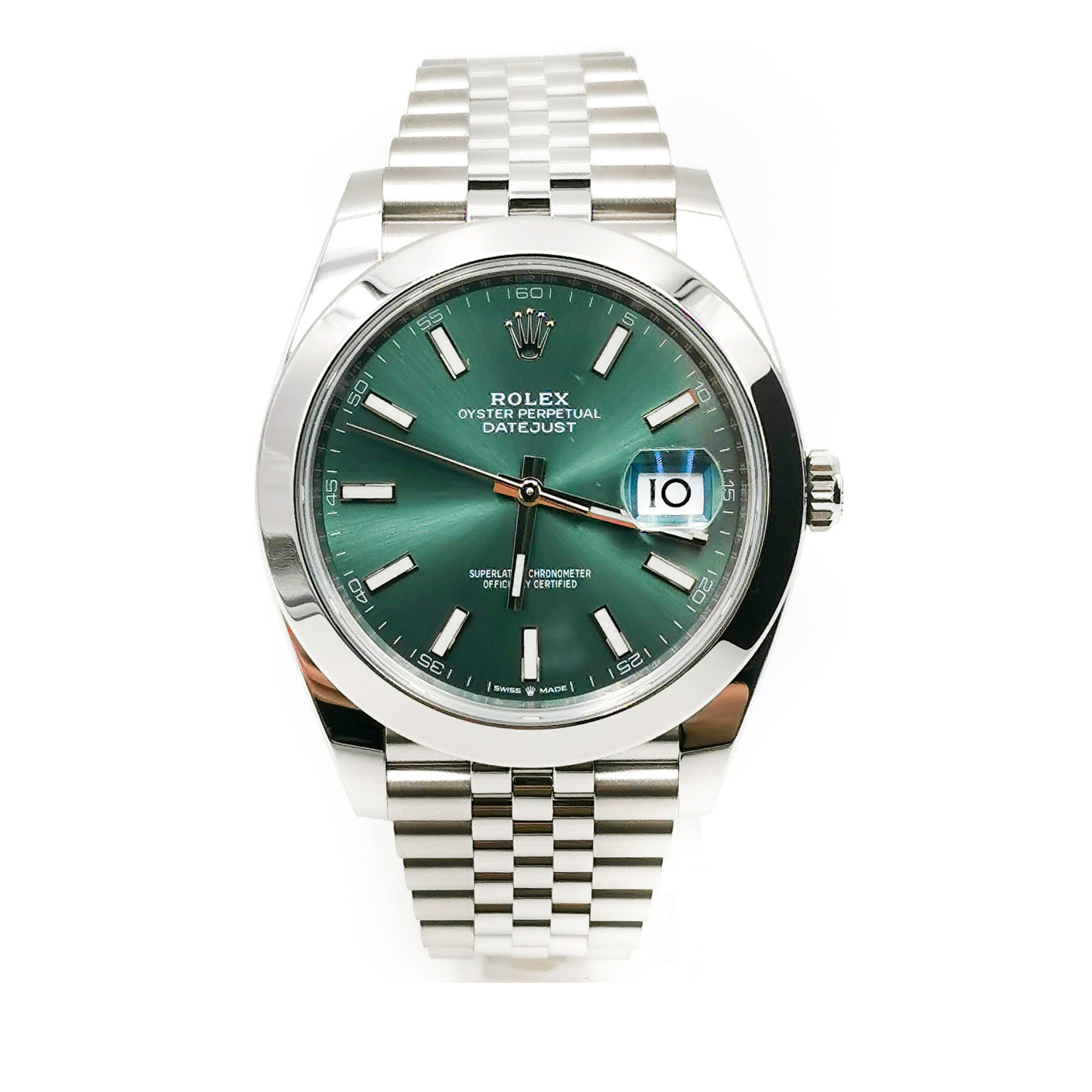 Datejust 41 Mint Green Index Oyster