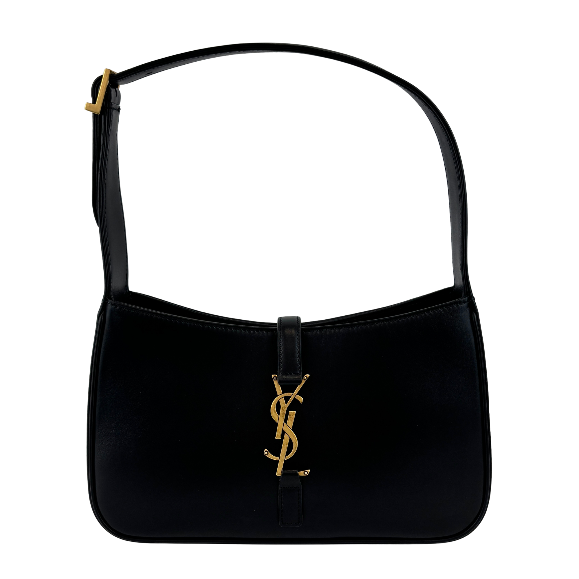 Saint Laurent Le 5 A 7 in Black Smooth Leather